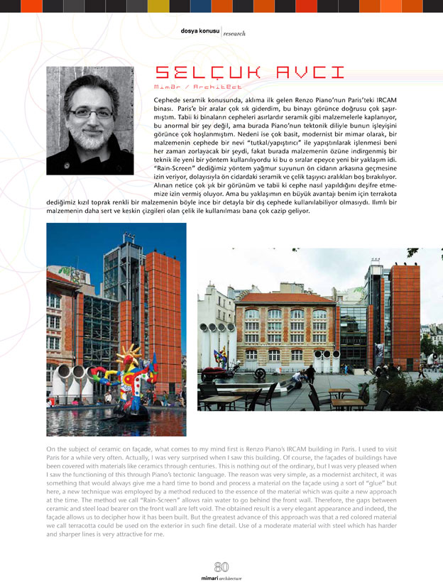 Seramik Dergisi Mart-Haziran 2013